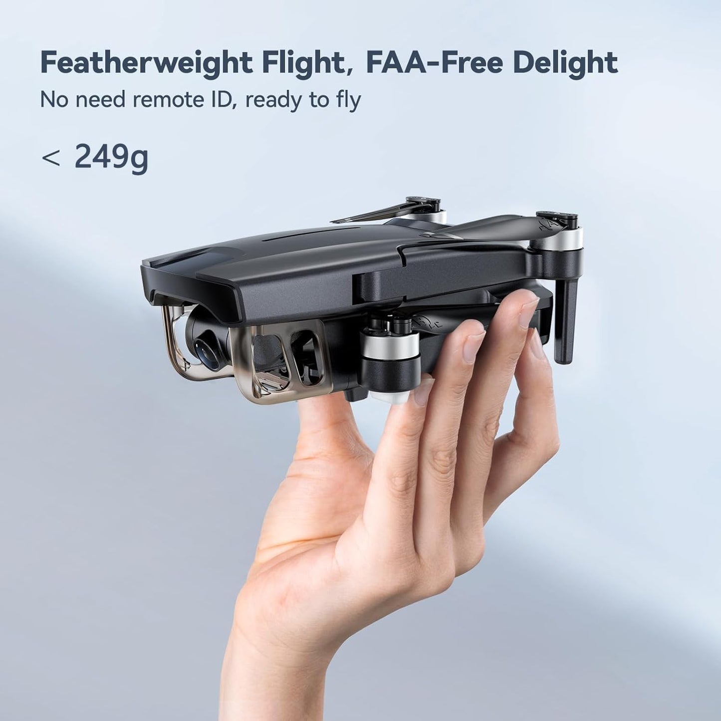 Ruko F11MINI Drone with Camera 4K, Under 249g, 60 Mins Flight with 2 batteries, 5GHz Transmission, GPS Auto Return, Brushless Motor, Foldable and Lightweight, FPV Quadcopter for Beginner, Adults