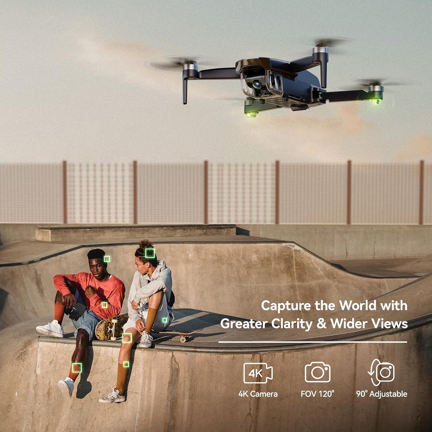 Ruko F11MINI Drone with Camera 4K, Under 249g, 60 Mins Flight with 2 batteries, 5GHz Transmission, GPS Auto Return, Brushless Motor, Foldable and Lightweight, FPV Quadcopter for Beginner, Adults