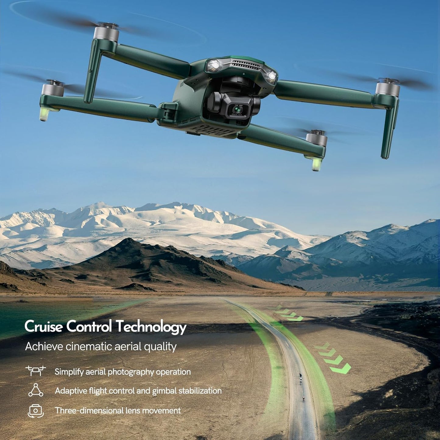 G11PRO 6K Drone with Camera for Adults, 4K/30fps Video, 3-Axis Brushless Gimbal, 70mins Flight Time with 2 Batteries, 10000ft Long Range, FAA compliance, Professional Drone with Auto Return